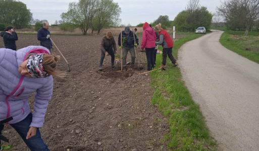 Enviro aktivity obce a organizácií 2023 Čistíme svoju obec. Záchrana žiab. Výsadba stromov pod obcou.